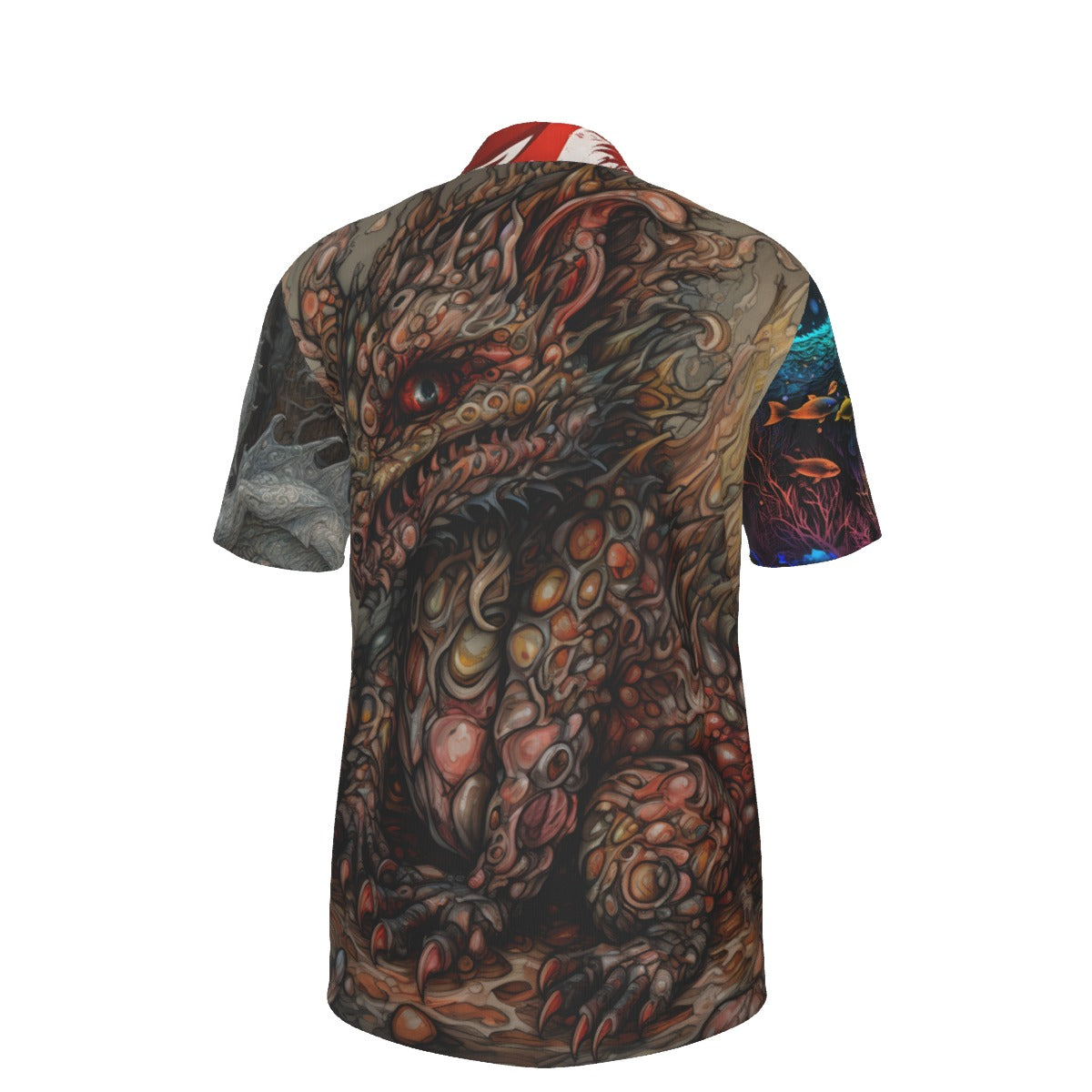 All-Over Print Men's Polo Collar Jersey